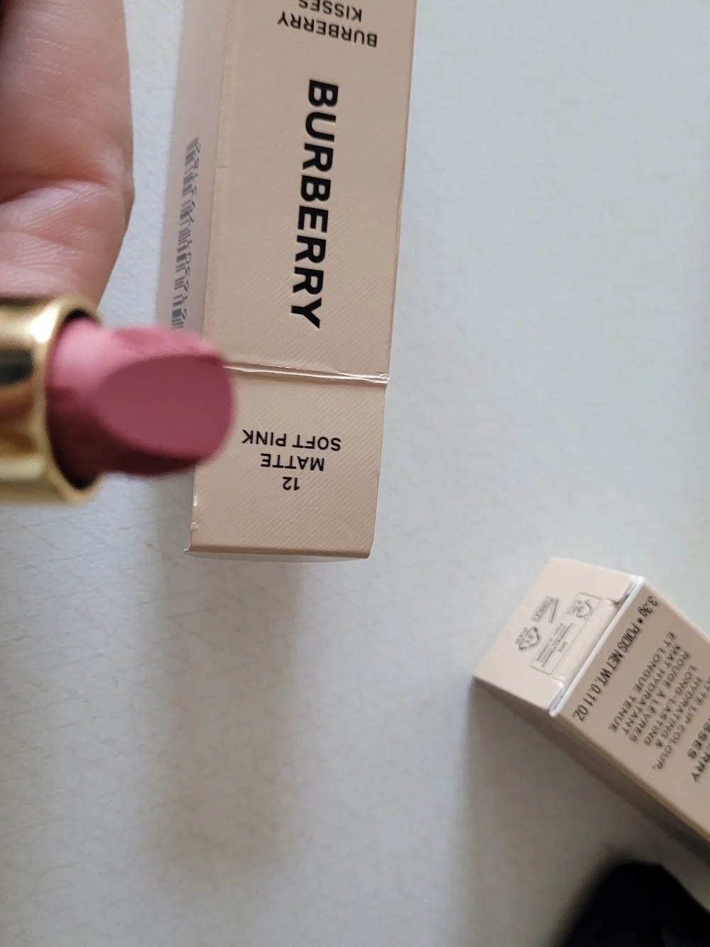 Burberry Matte Lip Colour — 12 Soft Matte Pink